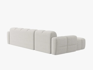 COLTAR LISA, STANGA, 5 LOCURI, 310 CM, GRI DESCHIS 01, TAPITERIE DIN STOFA, DESIGN DEOSEBIT - Img 3
