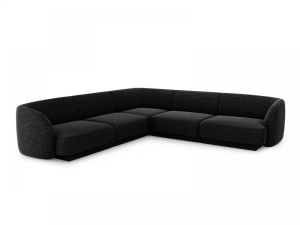 COLTAR MILEY, 5 LOCURI, NEGRU 19, TAPITERIE CHENILLE, DESIGN DEOSEBIT