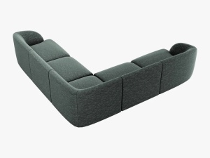COLTAR MILEY, 5 LOCURI, VERDE 78, TAPITERIE CHENILLE, DESIGN DEOSEBIT - Img 2