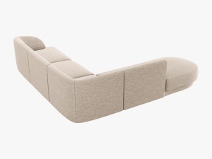 COLTAR MILEY STANGA, 6 LOCURI, 258 CM, BEJ 30, TAPITERIE CHENILLE, DESIGN DEOSEBIT - Img 3