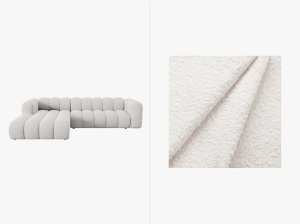 COLTAR MODULAR LUPIN, STANGA/DREAPTA, 4 LOCURI, 288 CM, DIVERSE NUANTE, TAPITERIE BOUCLE, DESIGN DEOSEBIT - Img 3