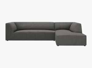 COLTAR MODULAR RUBY, DREAPTA, 4 LOCURI, 273 CM, DIVERSE CULORI SI MATERIALE, DESIGN DEOSEBIT - Img 2