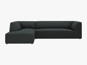 COLTAR MODULAR RUBY, STANGA, 4 LOCURI, 273 CM, DIVERSE CULORI SI MATERIALE, DESIGN DEOSEBIT
