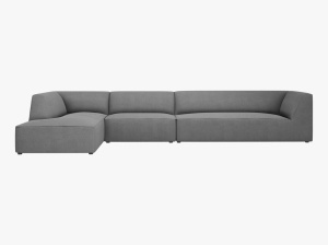 COLTAR MODULAR RUBY, STANGA, 5 LOCURI, 366 CM, DIVERSE CULORI SI MATERIALE, DESIGN DEOSEBIT - Img 9