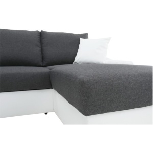 COLTAR OREGON COLT MARE, TIP U, MODEL DREAPTA, ALB/GRI, DIN PIELE ECOLOGICA SI TEXTIL, STIL MODERN, TK - Img 7