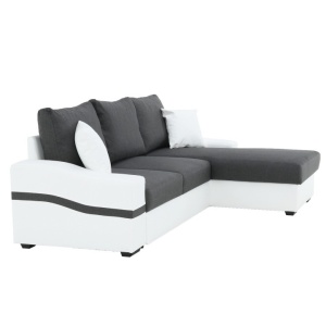 COLTAR OREGON COLT MIC, ALB SI GRI, DIN TEXTIL SI PIELE ECOLOGICA, MODEL DREAPTA, STIL MODERN, TK - Img 5