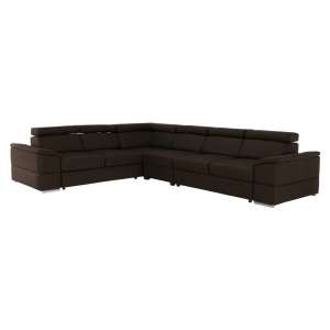 COLTAR SEGORIA LUX, MODEL DREAPTA, CIOCOLATIU, DIN TESATURA SAVANA, EXTENSIBIL, SPATIU DEPOZITARE, STIL MODERN, TK - Img 1