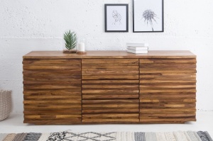 COMODA 160CM, RELIEF, DIN LEMN MASIV DE TRANDAFIR INDIAN, DESIGN RUSTIC, ARTIM GROUP SELECTION - Img 1