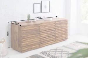 COMODA 160CM, RELIEF, DIN LEMN MASIV DE TRANDAFIR INDIAN, DESIGN RUSTIC, ARTIM GROUP SELECTION - Img 7