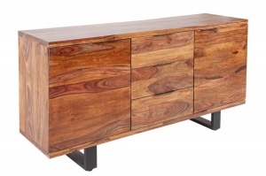COMODA/BUFET, ELEMENTS II 160CM, COD 37208, DIN LEMN SHEESHAM, DESIGN VINTAGE - Img 6