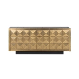 COMODA COLLADA, 180 CM, AURIU MAT, DIN MDF, LEMN SI METAL, RICHMOND INTERIORS - Img 2