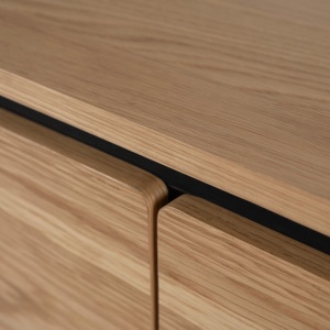 COMODA LIVING 160CM, ARTIM MEBLE, CU 3 USI, REALIZATA DIN MDF, CULOARE STEJAR, STIL MODERN - Img 4