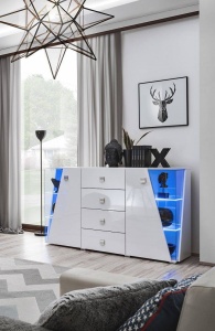 COMODA LIVING CU LED EDGE, WW EE SB, STIL MODERN, ASM - Img 2