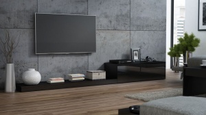 COMODA LIVING RTV LIFE NEAGRA DESIGN MODERN CM