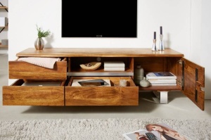 COMODA TV 160CM, MAMMUT, DIN LEMN MASIV DE SALCAM, DESIGN VINTAGE, ARTIM GROUP SELECTION - Img 4
