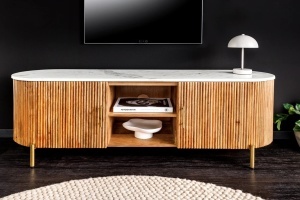 COMODA TV, TRES CHIC, 140CM, LEMN DE MANGO SI BLAT DIN MARMURA, ARTIM GROUP SELECTION