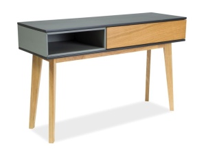 CONSOLA/BIROU ROMA C DIN MDF SI FURNIR CU SERTAR DESIGN SCANDINAV SIGNAL - Img 1