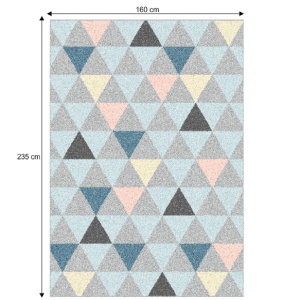 Covor 160x235 cm, multicolor, PETAL, 0000206724