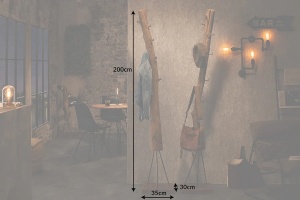 CUIER DECORATIV HEMMINGWAY , DIN LEMN MASIV DE TEC, STIL VINTAGE - Img 7