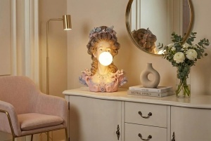 DECORATIUNE/ VEIOZA, LADY 60CM, REALIZAT DIN POLIRASINA, CULOARE MULTICOLOR, REALIZAT MANUAL, ARTIM GROUP SELECTION