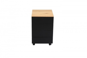 DULAP BIROU MOBIL, STUDIO, COD 40626, DIN MDF, IMITANT CULOAREA STEJARULUI - Img 2