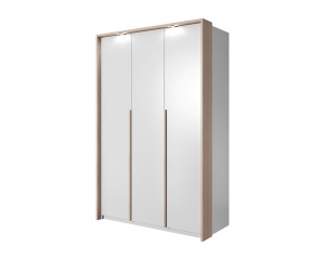 DULAP DORMITOR XELO 140 ALB/STEJAR - DESIGN MODERN