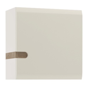 DULAP SUSPENDABIL LYNATET TYP 65, ALB EXTRA LUCIOS HG/STEJAR SONOMA INCHIS TRUFLU, DIN PAL LAMINAT SI MDF, STIL MODERN, TK