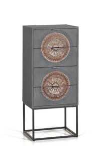 DULAPIOR JOLY 105CM, LEMN MASIV DE MANGO SI METAL, GINER Y COLOMER - Img 2