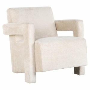 FOTOLIU CONFORTABIL DEVANTO, ALB, TAPITERIE CHENILLE, STIL MODERN, RICHMOND INTERIORS
