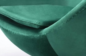 FOTOLIU CONFORTABIL EGG CLASSIC VELVET, VERDE/CROM, DIN CATIFEA SI METAL, STIL MODERN - Img 4
