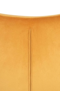 FOTOLIU CONFORTABIL EGG SZEROKI VELVET, GALBEN MUSTAR/CROM, DIN CATIFEA SI METAL, STIL MODERN - Img 6