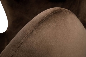 FOTOLIU CONFORTABIL EGG SZEROKI VELVET, MARO 81/CROM, DIN CATIFEA SI METAL, STIL MODERN B2 - Img 5