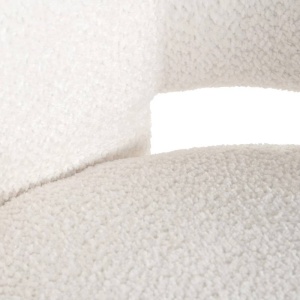 FOTOLIU CONFORTABIL LIMA, ALB, TAPITERIE BOUCLE, STIL MODERN, RICHMOND INTERIORS - Img 6