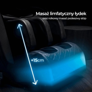 FOTOLIU DE MASAJ PROFESIONAL, VX MAX, ARTIM MEBLE, DIN PIELE ECO, CULOARE NEAGRA, MENIU IN LIMBA ENGLEZA - Img 5
