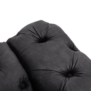 FOTOLIU DEOSEBIT, ARTIM MEBLE, MATERIAL TEXTIL( CATIFEA) SI SUPORT METALIC, CULOARE NEAGRA/AURIU, STIL MODERN - Img 6