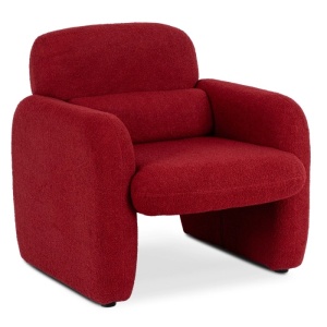 FOTOLIU DEOSEBIT, ARTIM MEBLE, REALIZAT DIN MATERIAL BOUCLE BURGUND SI METAL, STIL MODERN - Img 9
