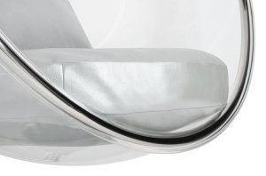 FOTOLIU EXCLUSIVIST BUBBLE STAND, ARGINTIU/TRANSPARENT, DIN ACRIL SI PIELE ECOLOGICA, STIL MODERN - Img 5