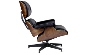 FOTOLIU EXCLUSIVIST, LOUNGE HM PREMIUM SZEROKI, NEGRU/NUC, PIELE NATURALA SI LEMN DE NUC, STIL MODERN