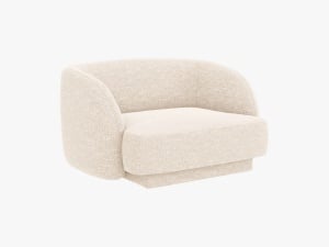 FOTOLIU MILEY, 103 CM, BEJ DESCHIS 23, TAPITERIE CHENILLE, DESIGN DEOSEBIT