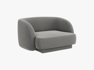 FOTOLIU MILEY, 103 CM, GRI DESCHIS 13, TAPITERIE DIN CATIFEA, DESIGN DEOSEBIT