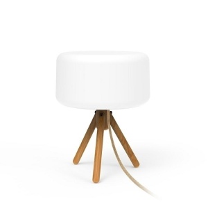 LAMPA DE MASA CHLOE, 35 CABLU JUTE, CONFECTIONATA DIN LEMN SI POLIESTER