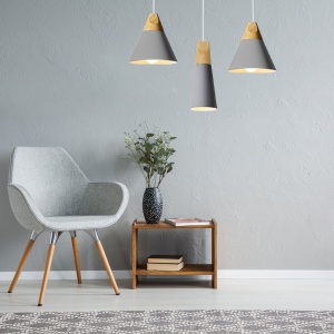 Lampa DE TAVAN SCANDI SET CPR gri - Img 4