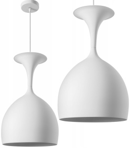 LAMPA DE TAVAN SUSPENDABILA METAL alb