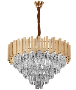 Lampă suspendată Cristal G050-CP 50CM GOLD