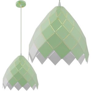 Lampă suspendată de tavan din metal verde APP339-1CP