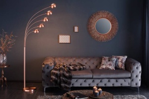 LAMPADAR FIVE LIGHTS ARAMIU 205CM DIN METAL COD 22976
