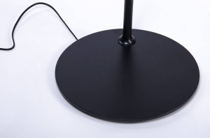 LAMPADAR FLAMING, NEGRU, DIN OTEL, STIL MODERN, B2 - Img 5