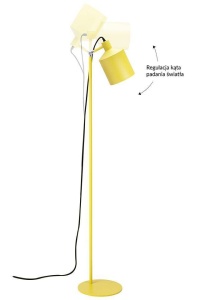 LAMPADAR LEKTOR, GALBEN, DIN ALUMINIU, STIL MODERN, B2 - Img 7
