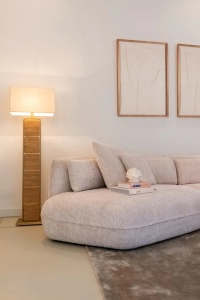 LAMPADAR MEYRA, 150 CM, CREM/AURIU, DIN MARMURA SI METAL, RICHMOND INTERIORS - Img 3