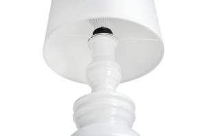 LAMPADAR QUEEN 26, ALB, DIN ALUMINIU SI PLASTIC, STIL MODERN, B2 - Img 4